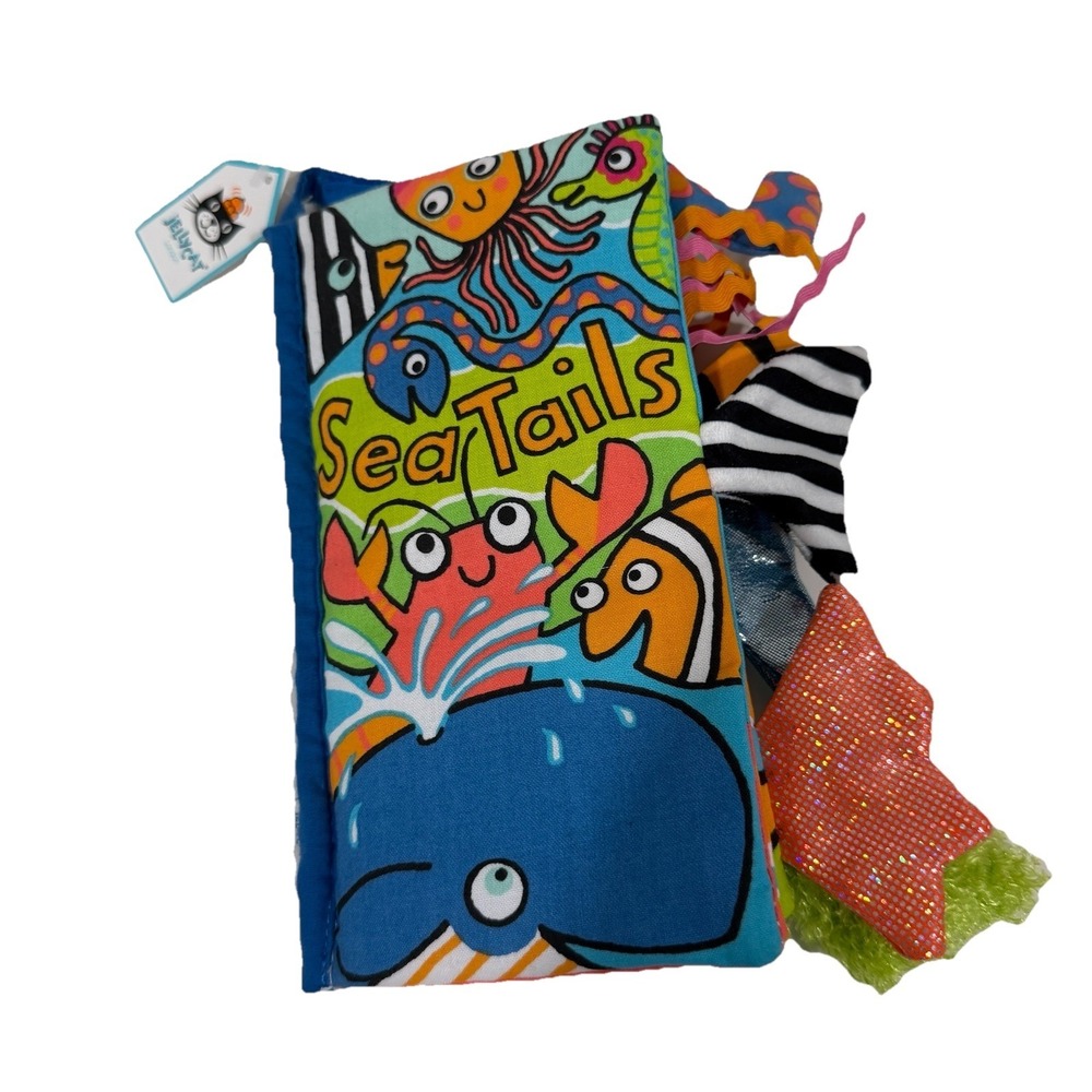 Jellycat Sea Tails Soft Activity Book Anne Wilkinson Baby‎ Cloth Toy